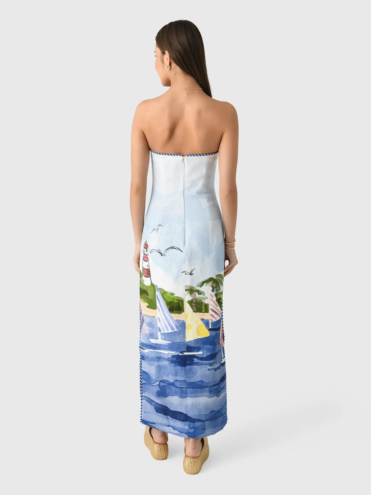 Leo Lin Women's Ava Bustier Maxi Dress sold by Saint Bernard product image thumbnail 3