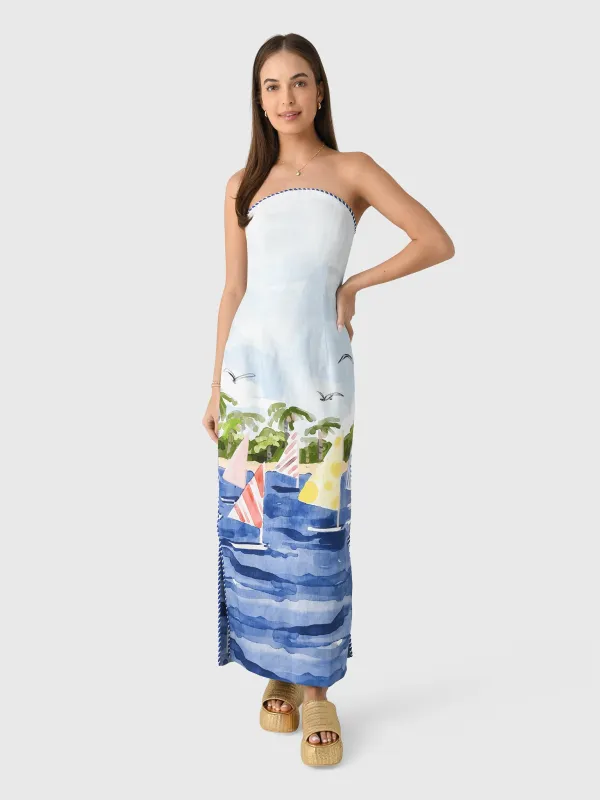 Leo Lin Women's Ava Bustier Maxi Dress sold by Saint Bernard