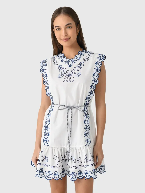 Alemais Women's Leela Embroidered Mini Dress made by Alemais