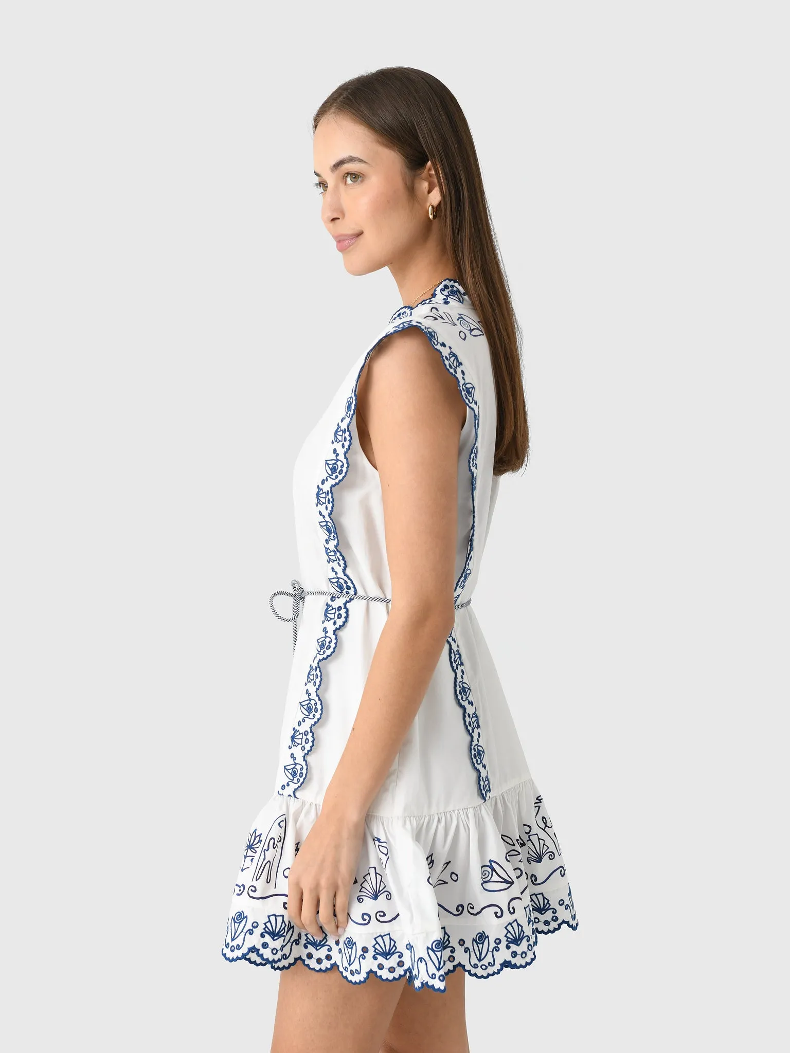 Alemais Women's Leela Embroidered Mini Dress sold by Saint Bernard product image thumbnail 3