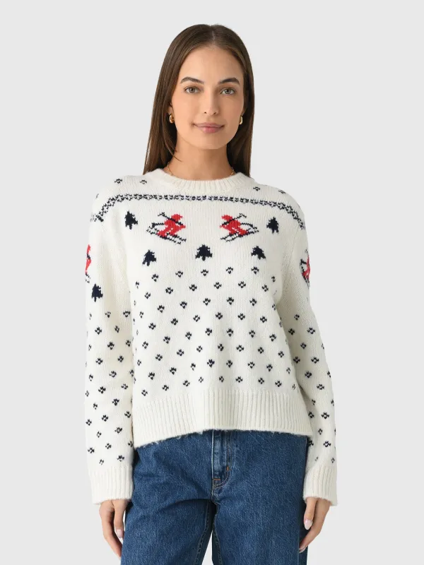 Le Jean Women's Ski Crew Sweater made by Le Jean
