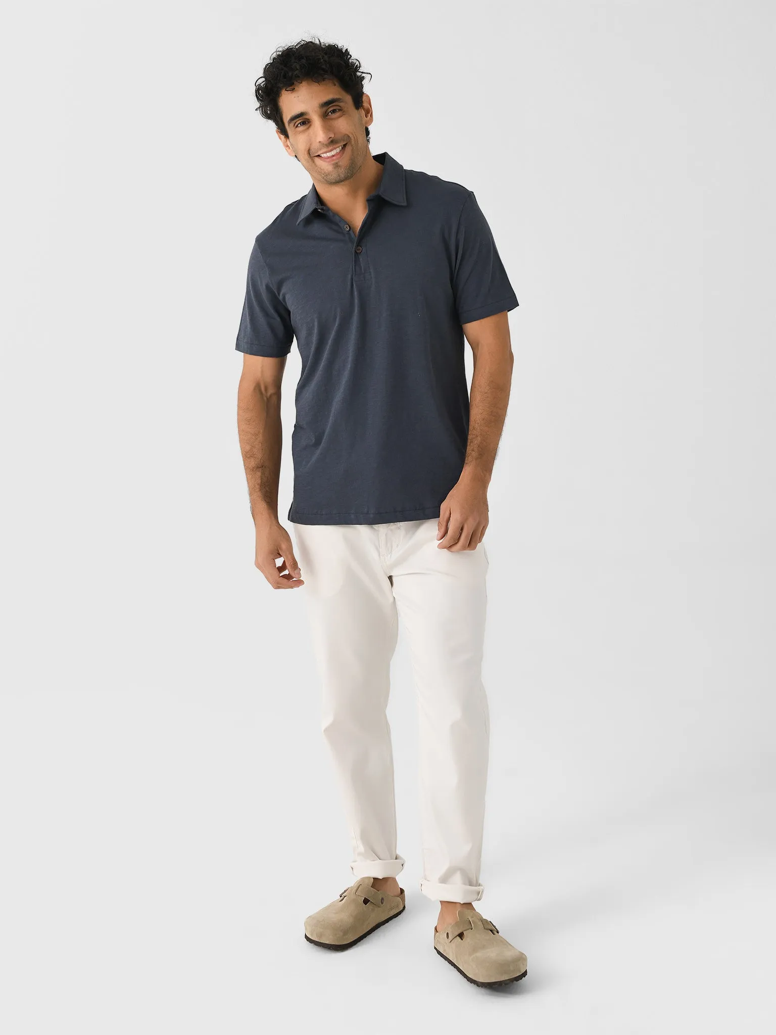 Faherty Brand Men's Sunwashed T-Shirt Polo sold by Saint Bernard product image thumbnail 2