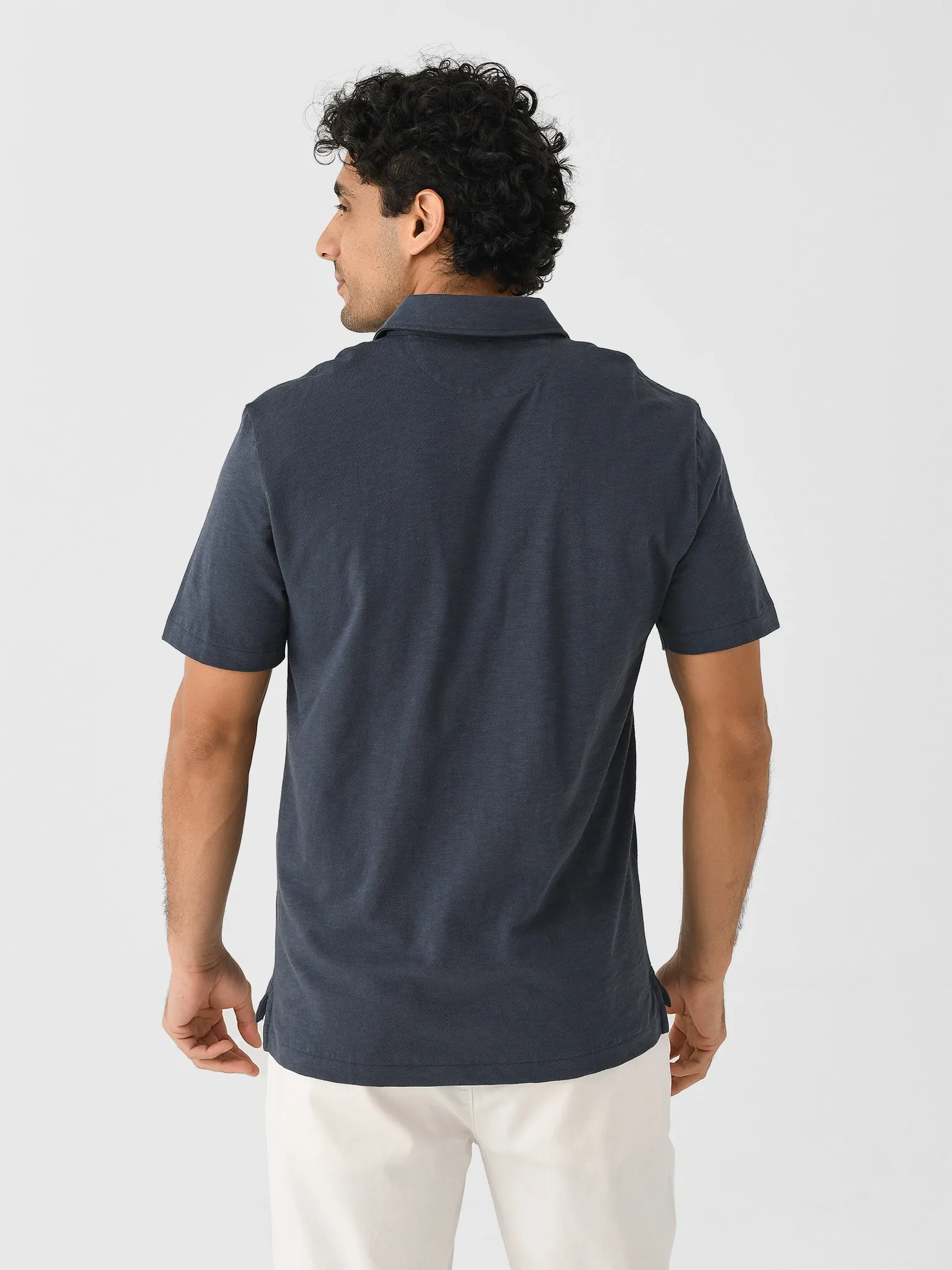Faherty Brand Men's Sunwashed T-Shirt Polo sold by Saint Bernard product image thumbnail 4