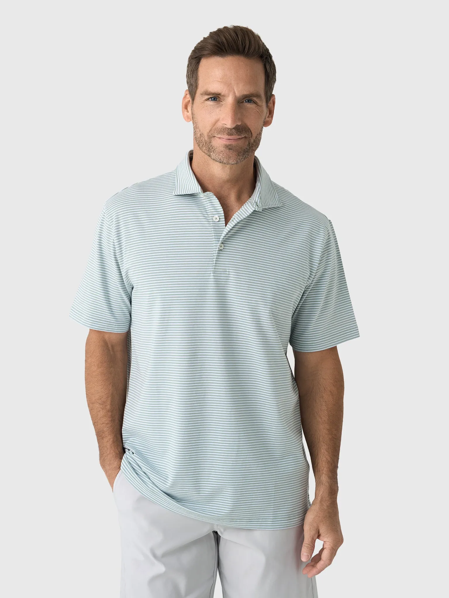 Peter Millar Crown Men's Calvert Flex Cotton Polo sold by Saint Bernard