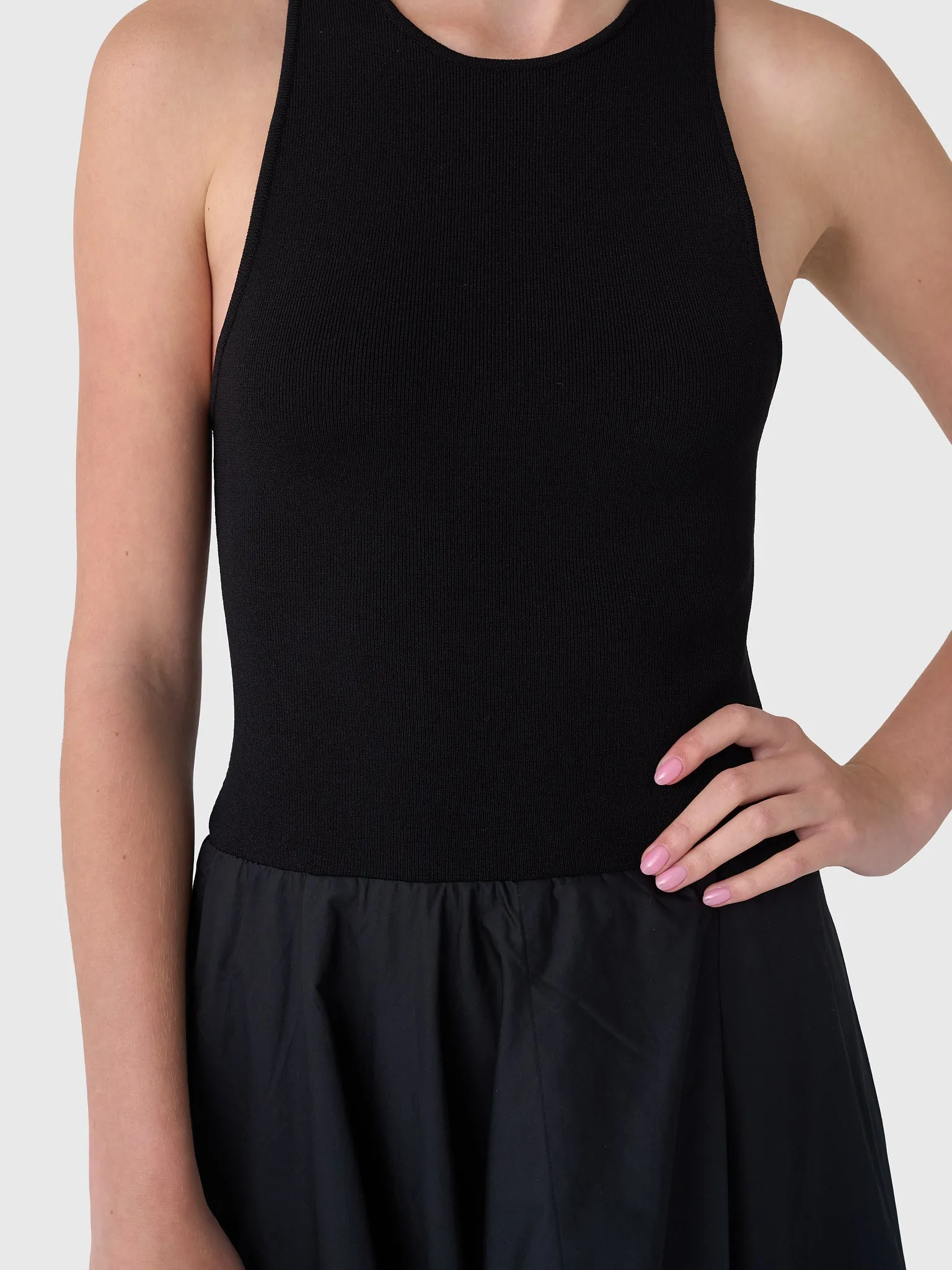 St. Agni Women's Knit Bodice Asymm Dress sold by Saint Bernard product image thumbnail 4