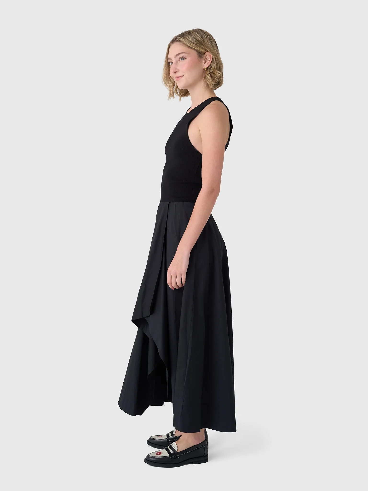 St. Agni Women's Knit Bodice Asymm Dress sold by Saint Bernard product image thumbnail 2