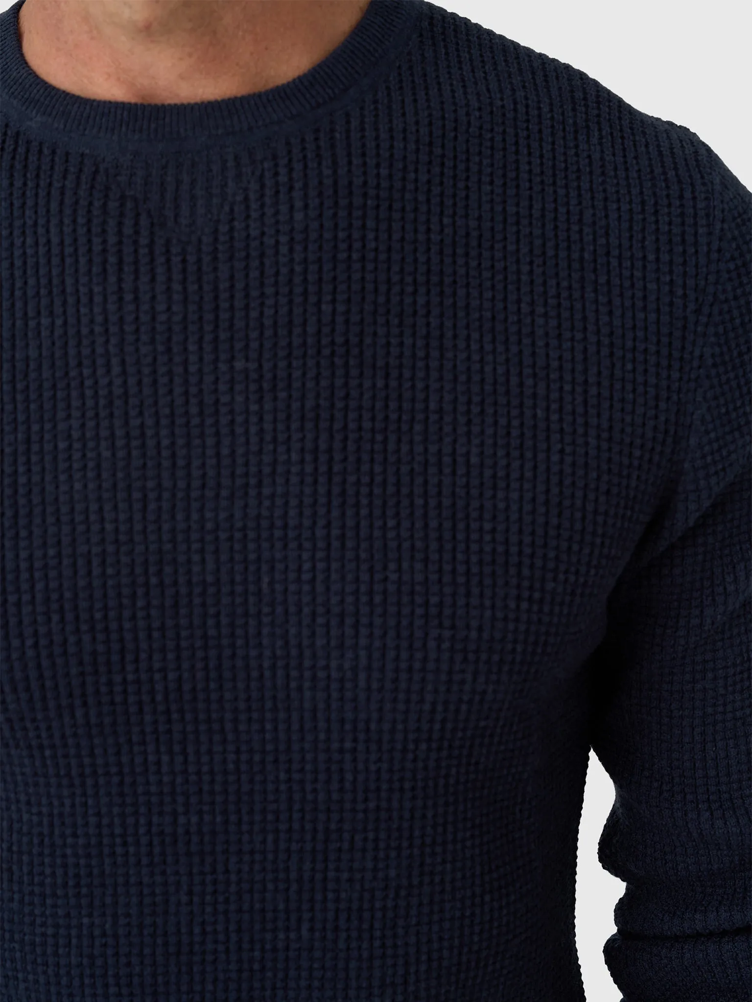 Billy Reid Men's Mini Waffle Crew sold by Saint Bernard product image thumbnail 5