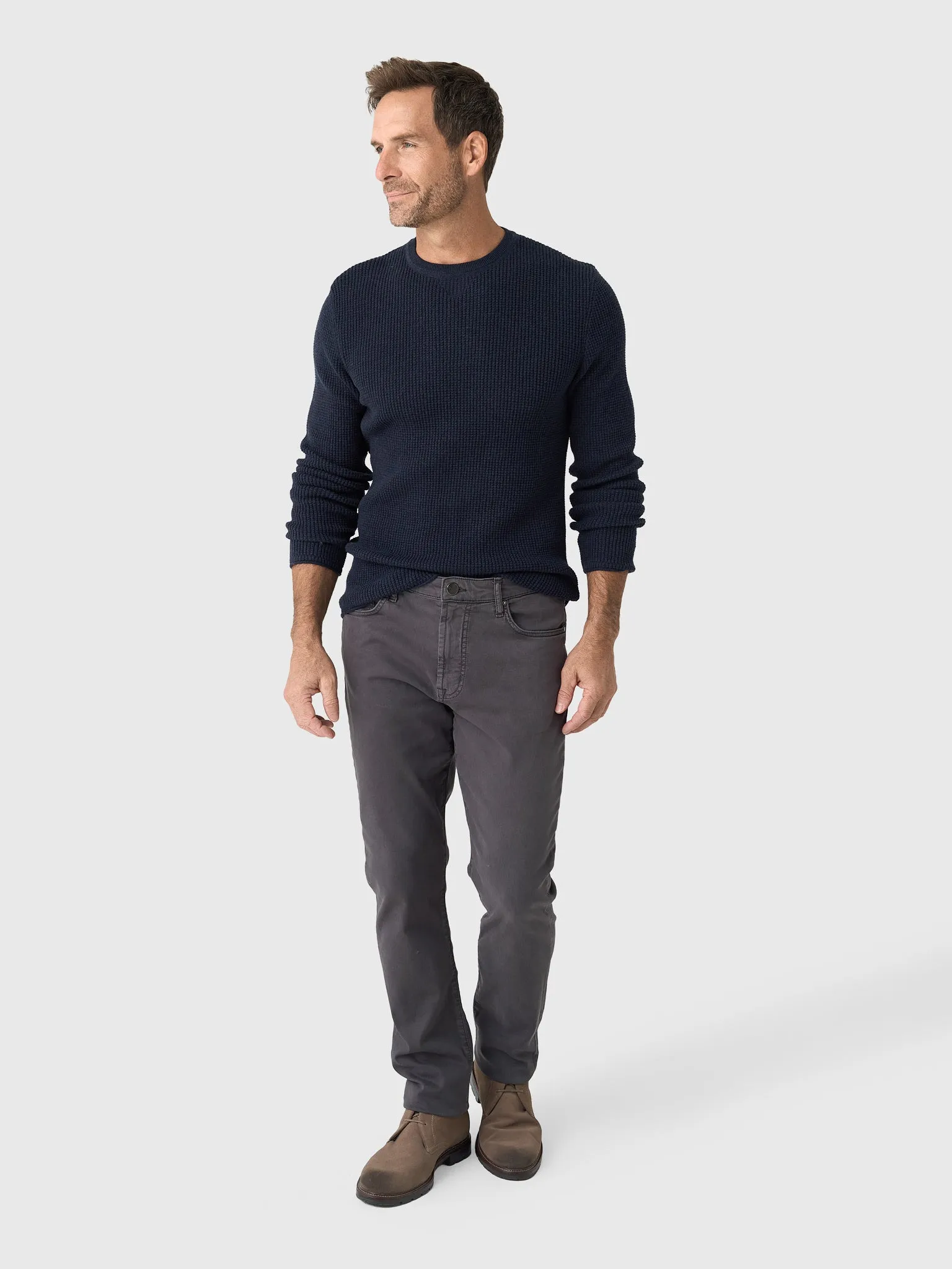 Billy Reid Men's Mini Waffle Crew sold by Saint Bernard product image thumbnail 2