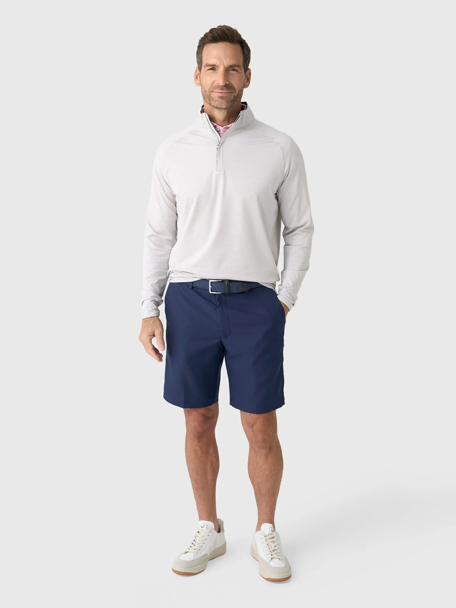 Peter Millar Crown Crafted Men's Stealth Performance Quarter-Zip sold by Saint Bernard product image thumbnail 2