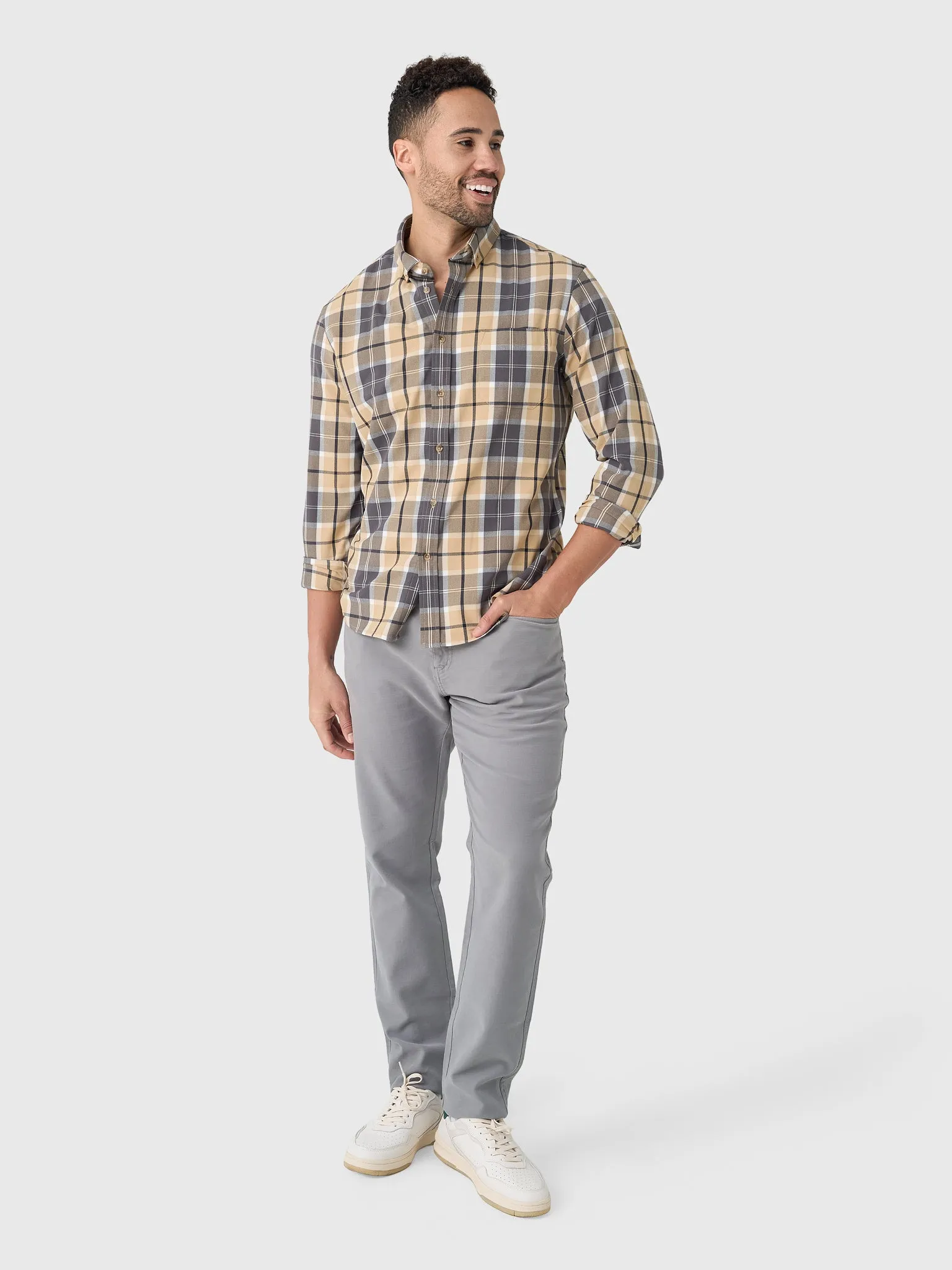 Mizzen+Main Men's Trim City Flannel sold by Saint Bernard product image thumbnail 2