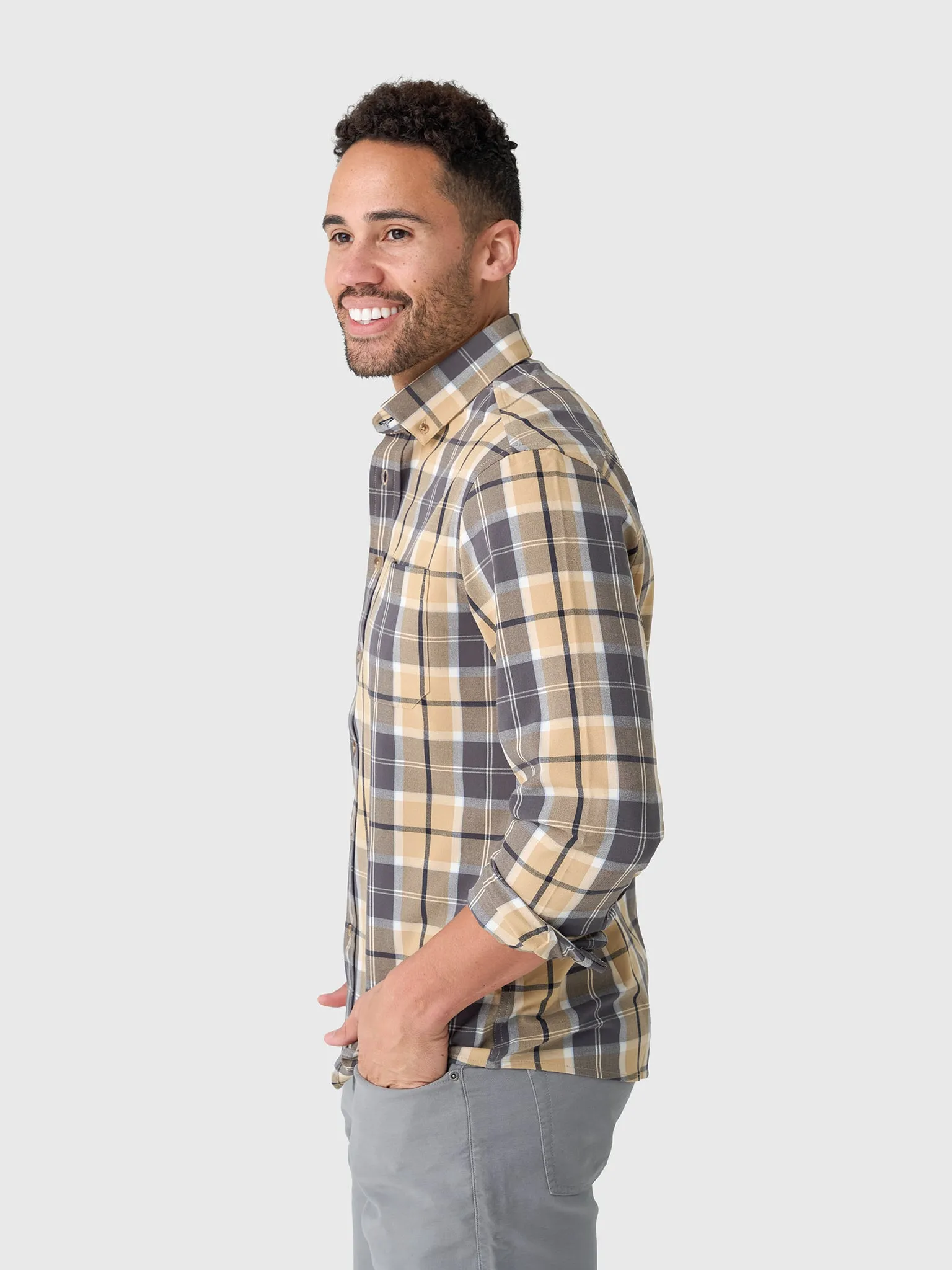 Mizzen+Main Men's Trim City Flannel sold by Saint Bernard product image thumbnail 3