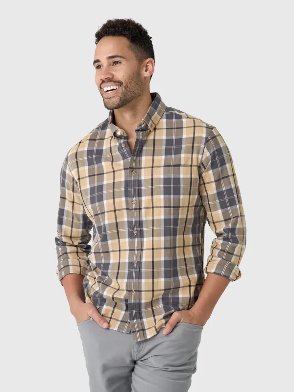 Mizzen+Main Men's Trim City Flannel made by Mizzen+Main
