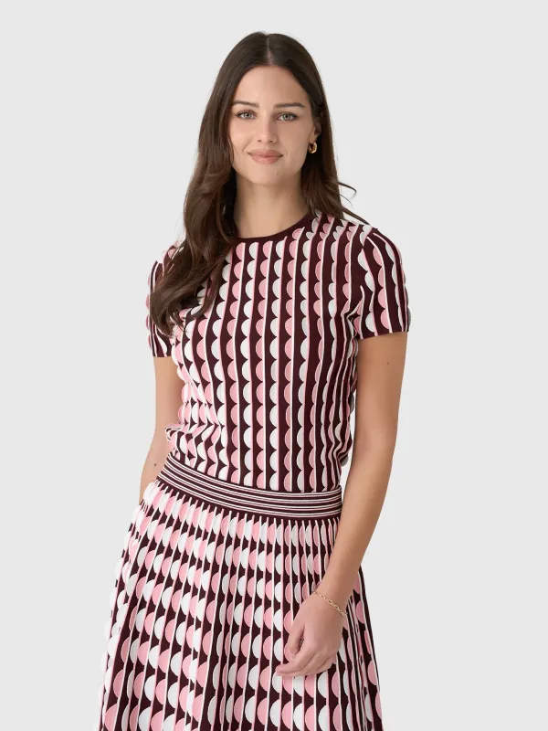 Simkhai Women's Kendra Scalloped Knit Top sold by Saint Bernard