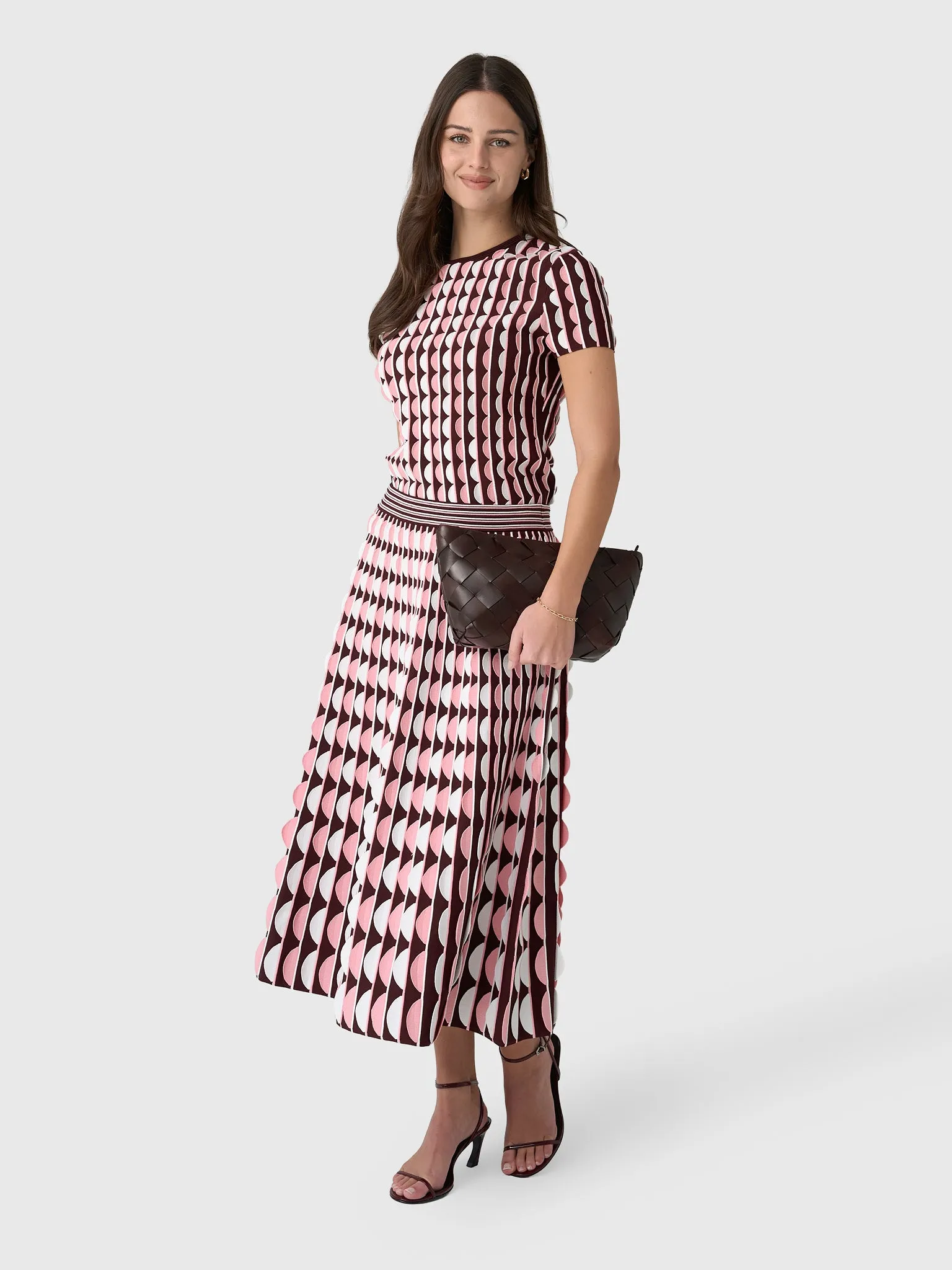 Simkhai Women's Micah Scalloped Knit Midi Skirt sold by Saint Bernard product image thumbnail 2