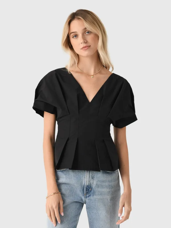 Simkhai Women's Rozen Cotton Faille Top made by Simkhai