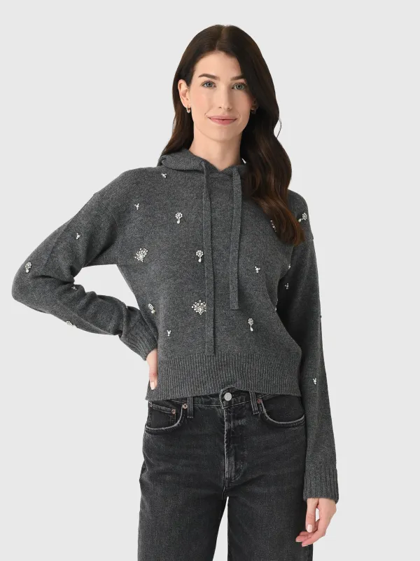 Simkhai Women's Karmen Embellished Cashmere Hoodie sold by Saint Bernard