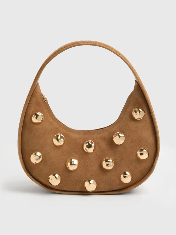 Simkhai Finn Studded Suede Shoulder Bag sold by Saint Bernard