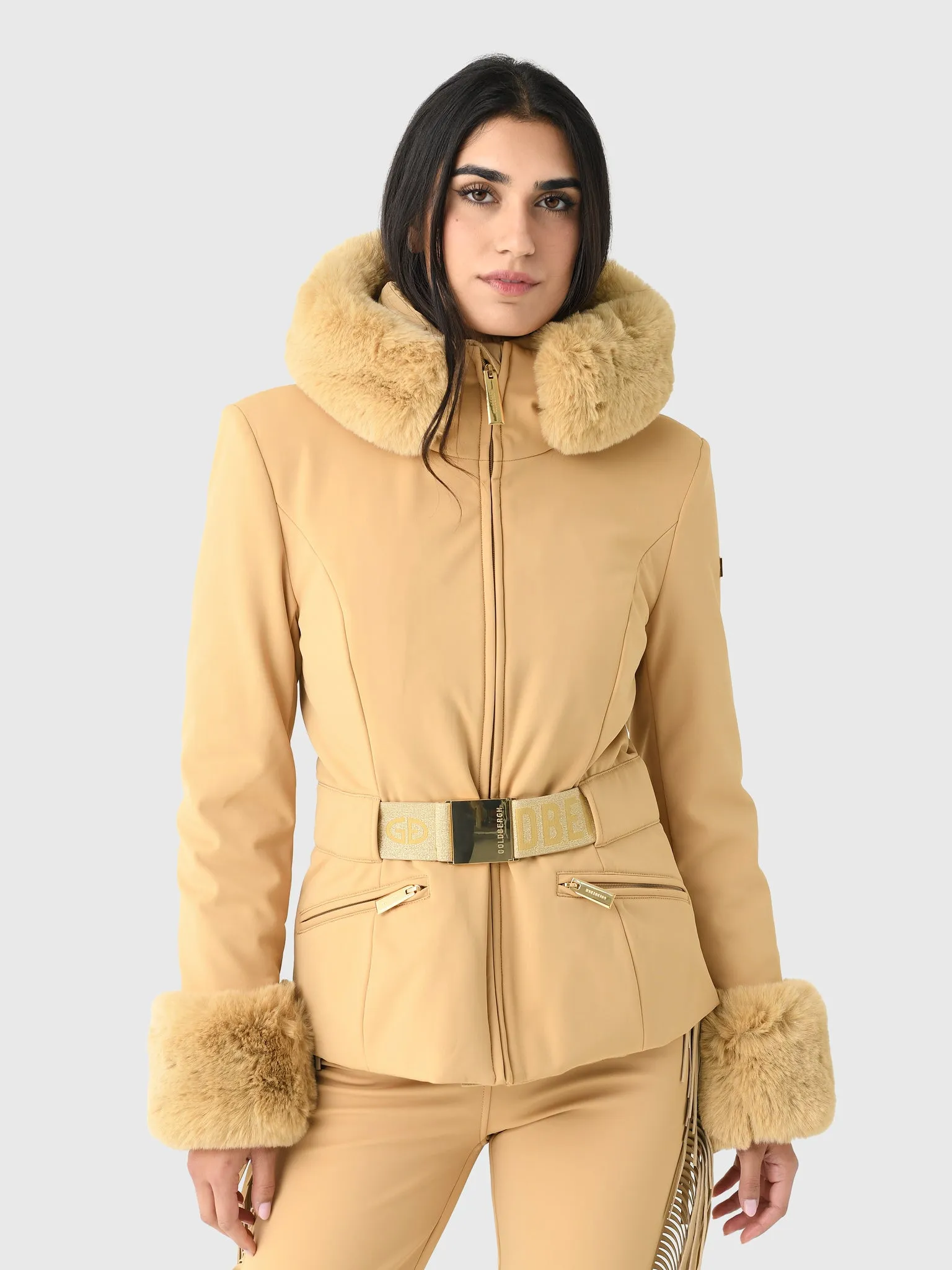 Goldbergh Women's Prezioso Faux Border Ski Jacket sold by Saint Bernard
