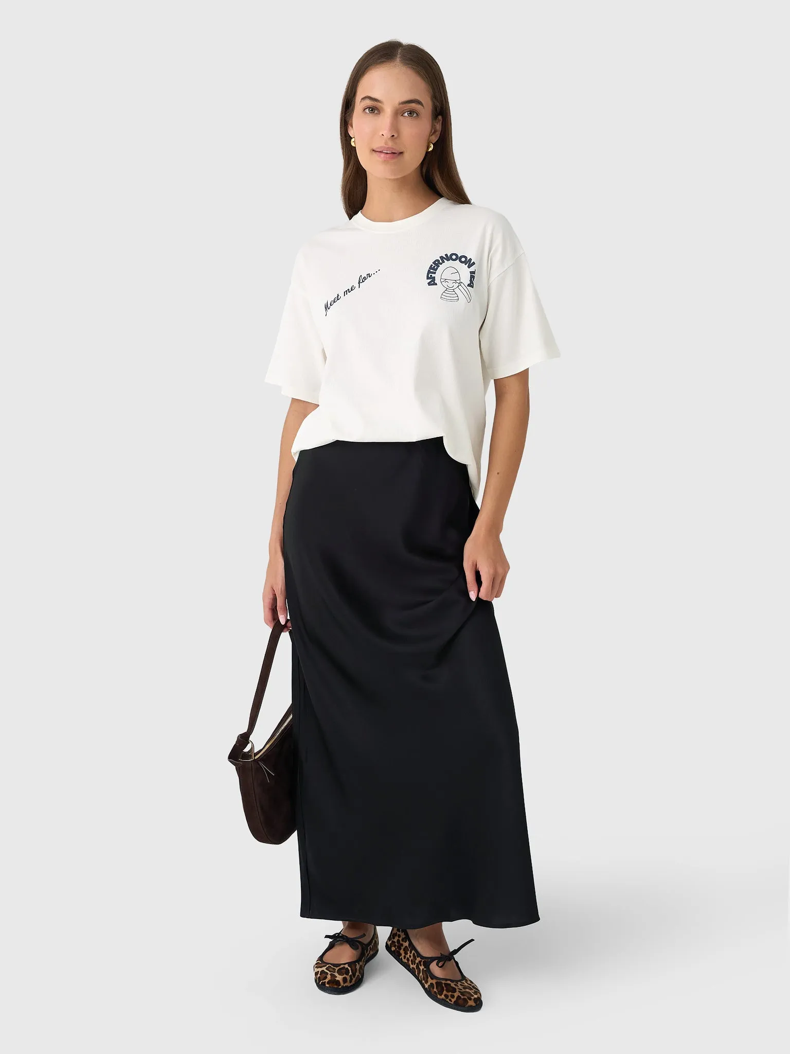 Damson Madder Women's Afternoon Tea Boyfriend Tee sold by Saint Bernard product image thumbnail 2