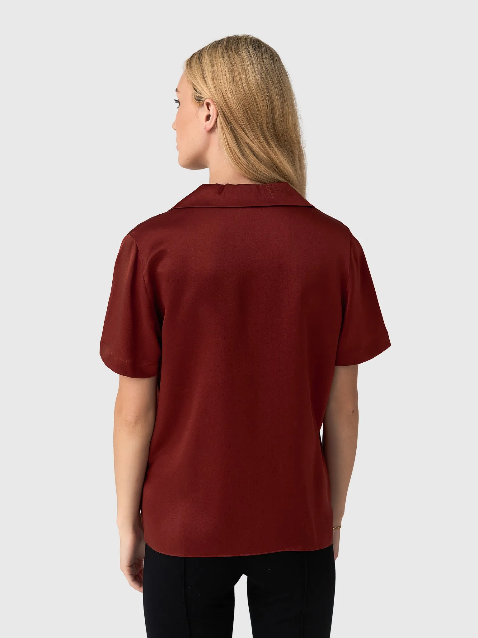 Vince Women's Short-Sleeve Button-Front Blouse sold by Saint Bernard product image thumbnail 4