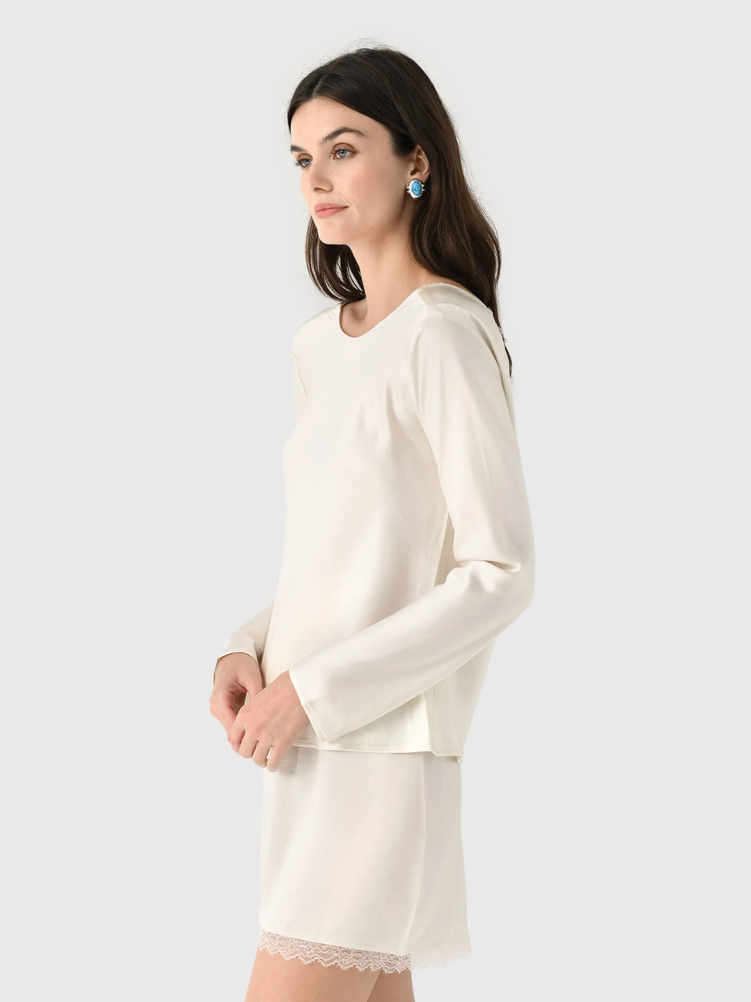 Leset Women's Barb Lace Low Back Top sold by Saint Bernard product image thumbnail 3