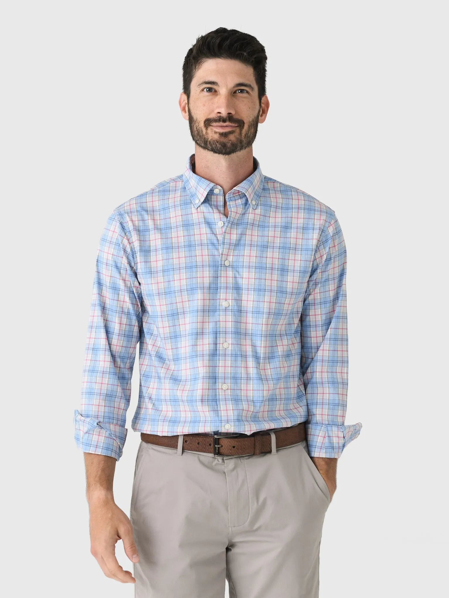 Johnnie-O Men's Lanes Everyday Performance Button-Down Shirt sold by Saint Bernard
