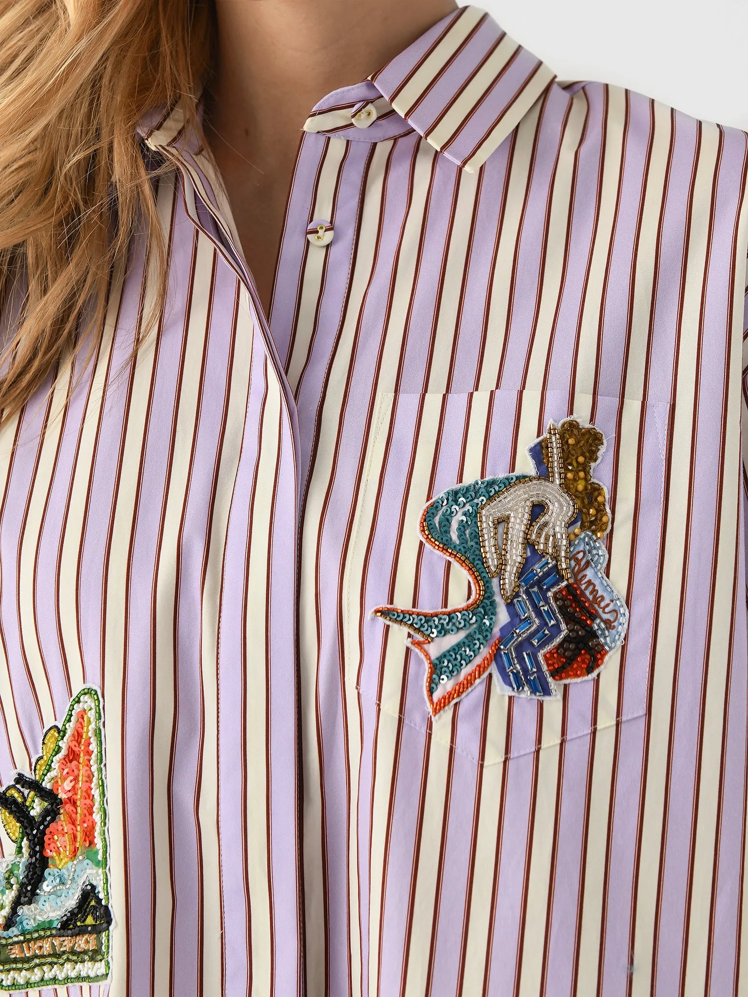 Alemais Women's Lucky Pace Embellished Shirt sold by Saint Bernard product image thumbnail 5