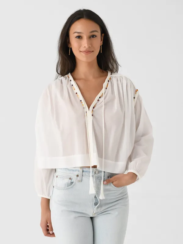 ALC Women's Jodie Beaded Long Sleeve Top sold by Saint Bernard