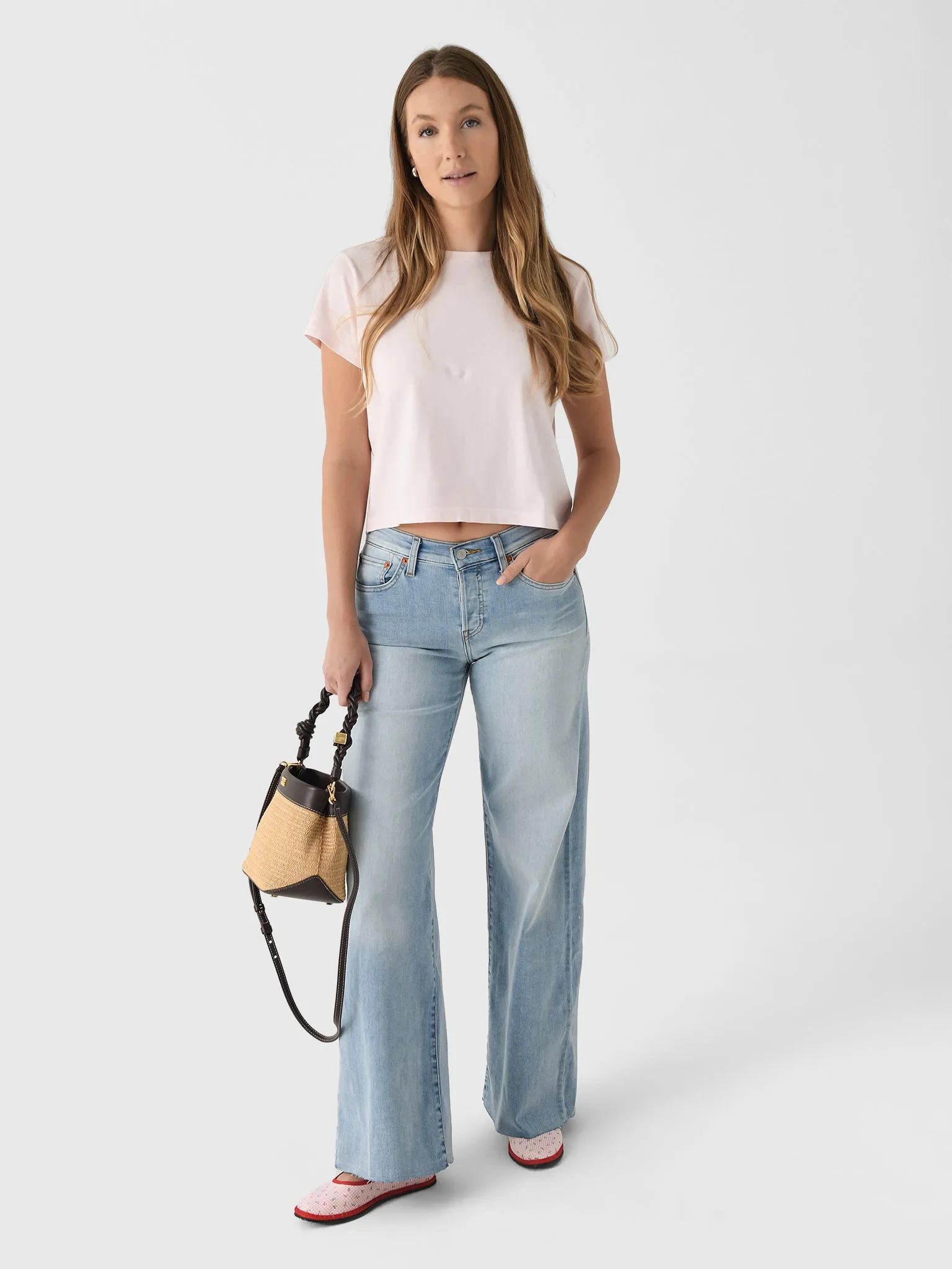 Re/Done Women's Mid Rise Palazzo Jean sold by Saint Bernard product image thumbnail 2