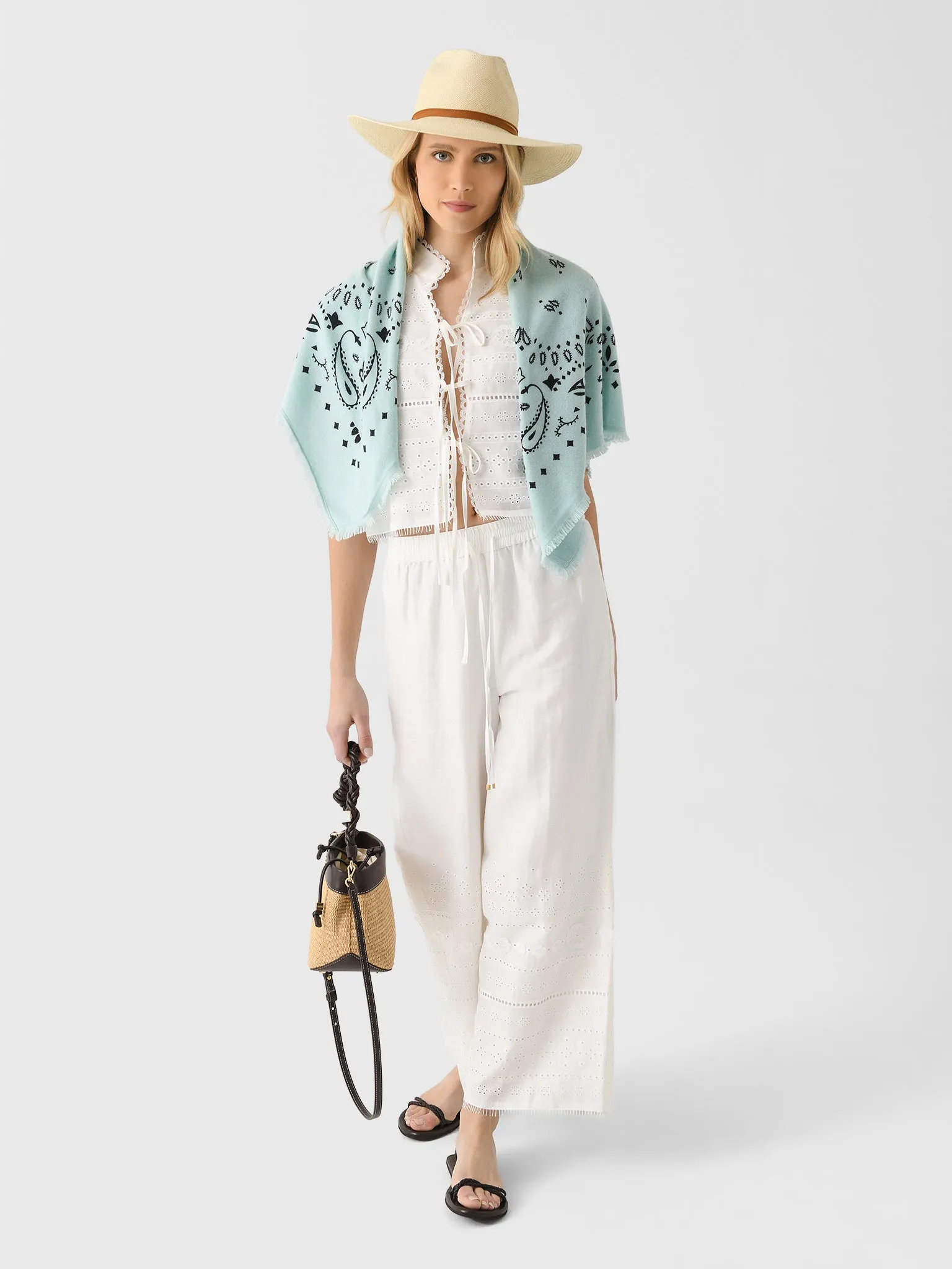 AJE Women's Cloud Embroidered Pant sold by Saint Bernard product image thumbnail 2