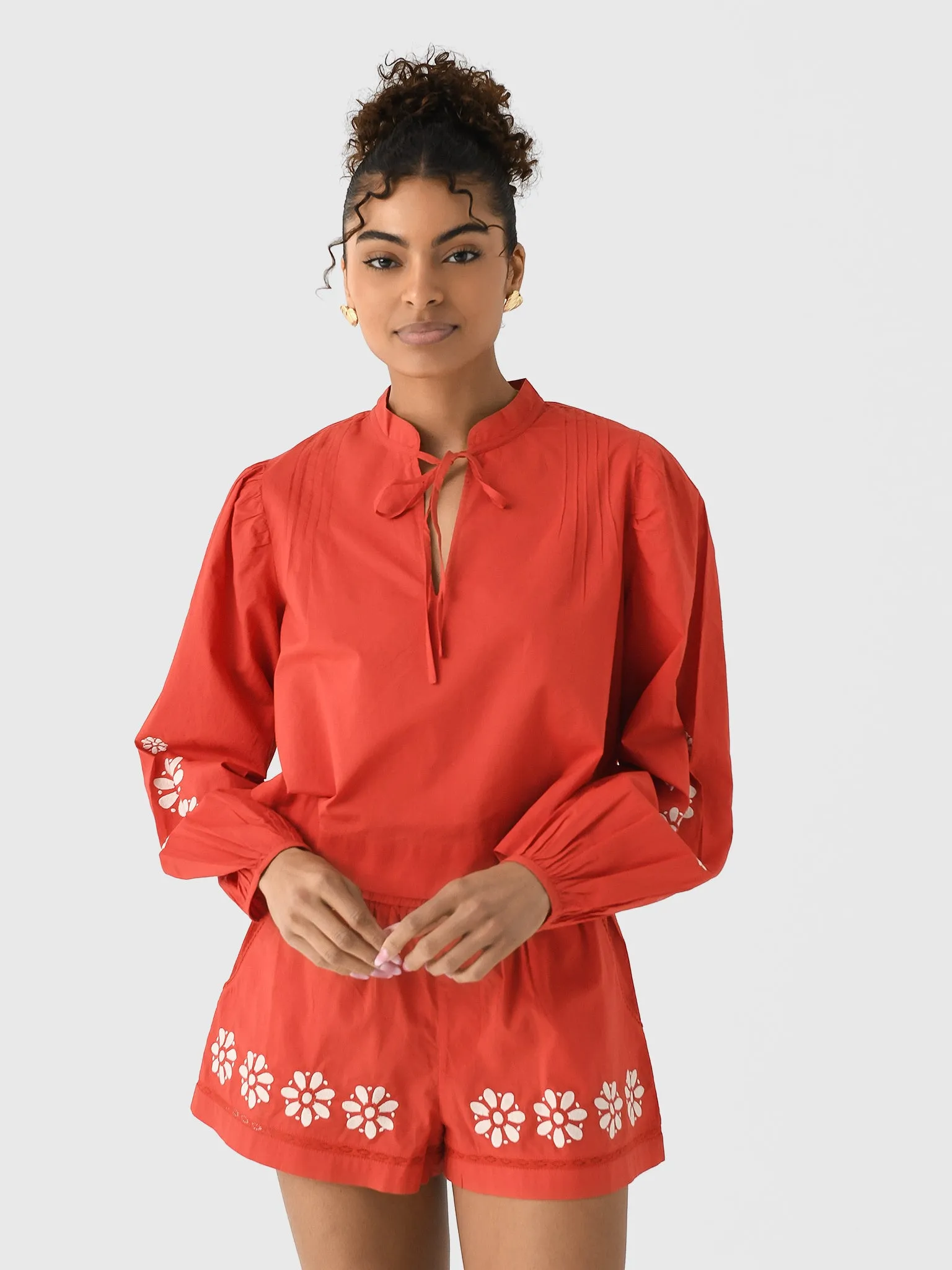 Ciao Lucia Women's Salm Embroidered Top sold by Saint Bernard