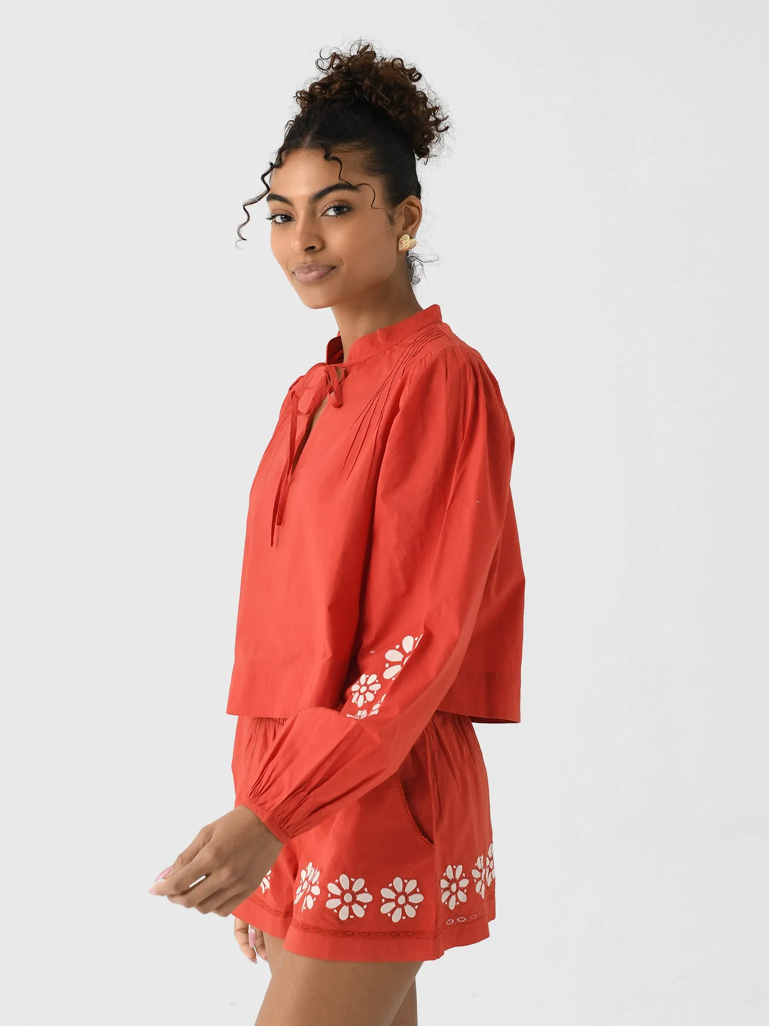 Ciao Lucia Women's Salm Embroidered Top sold by Saint Bernard product image thumbnail 3