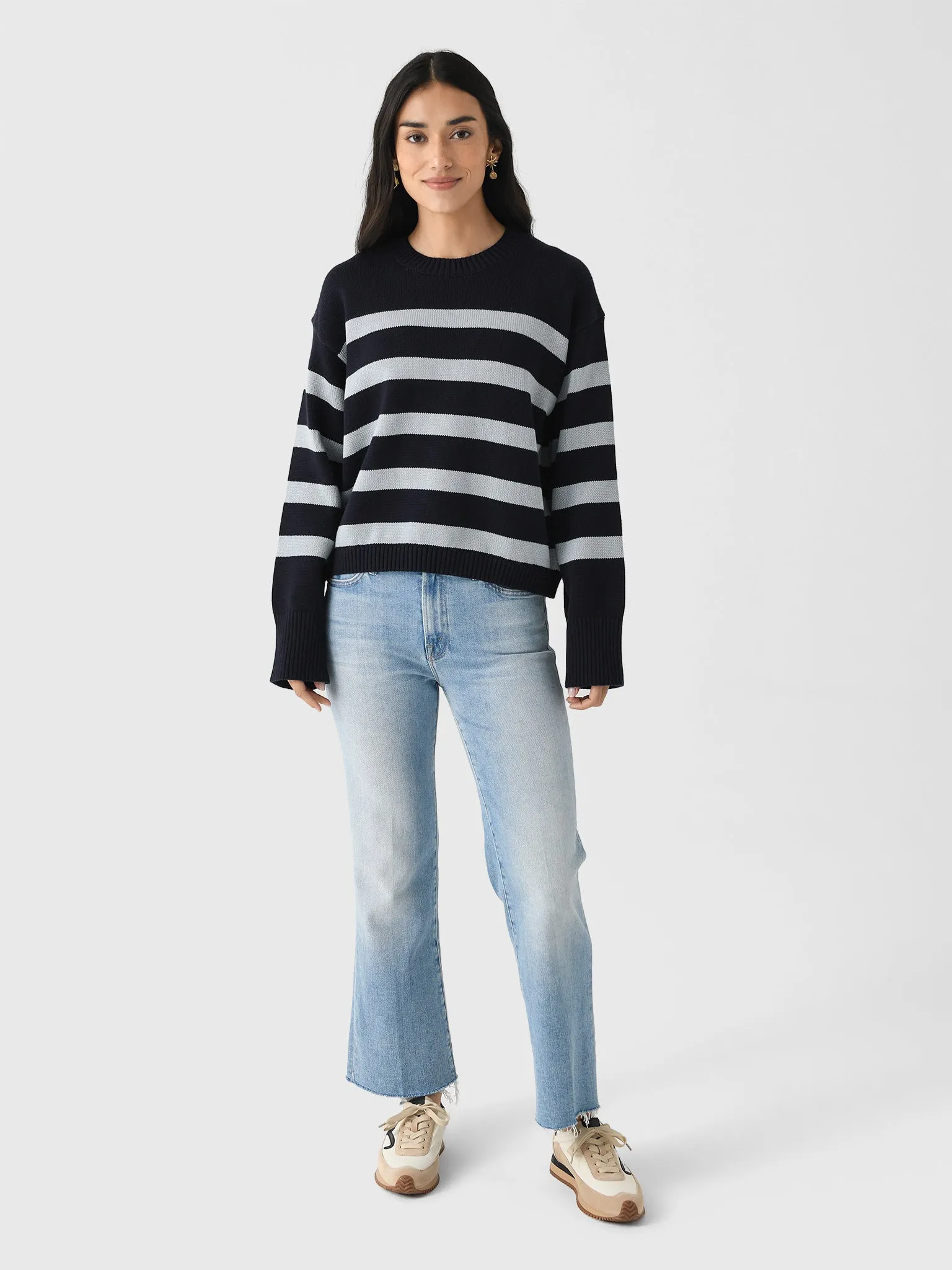 White + Warren Women's Organic Cotton Easy Crewneck sold by Saint Bernard product image thumbnail 2