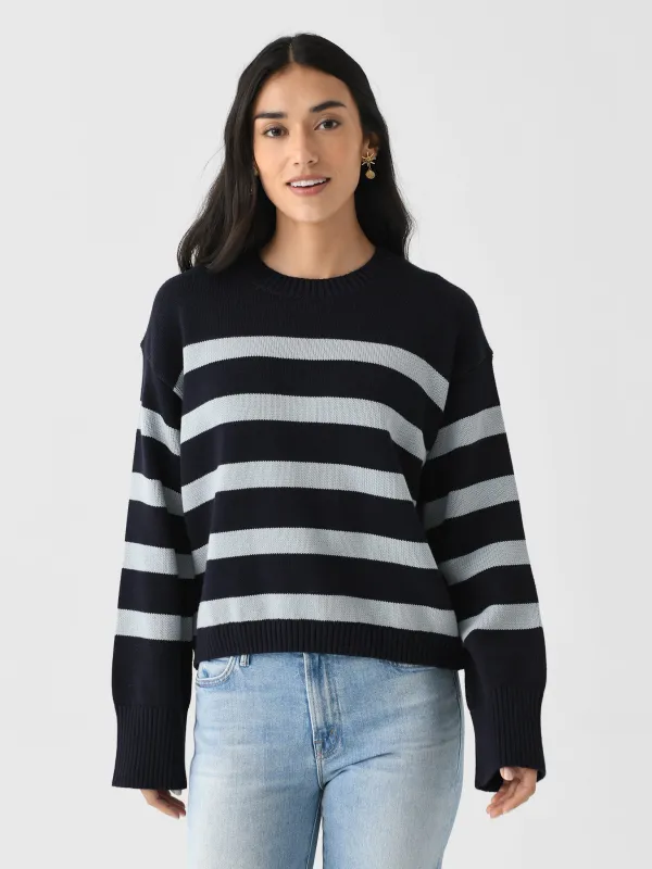 White + Warren Women's Organic Cotton Easy Crewneck sold by Saint Bernard