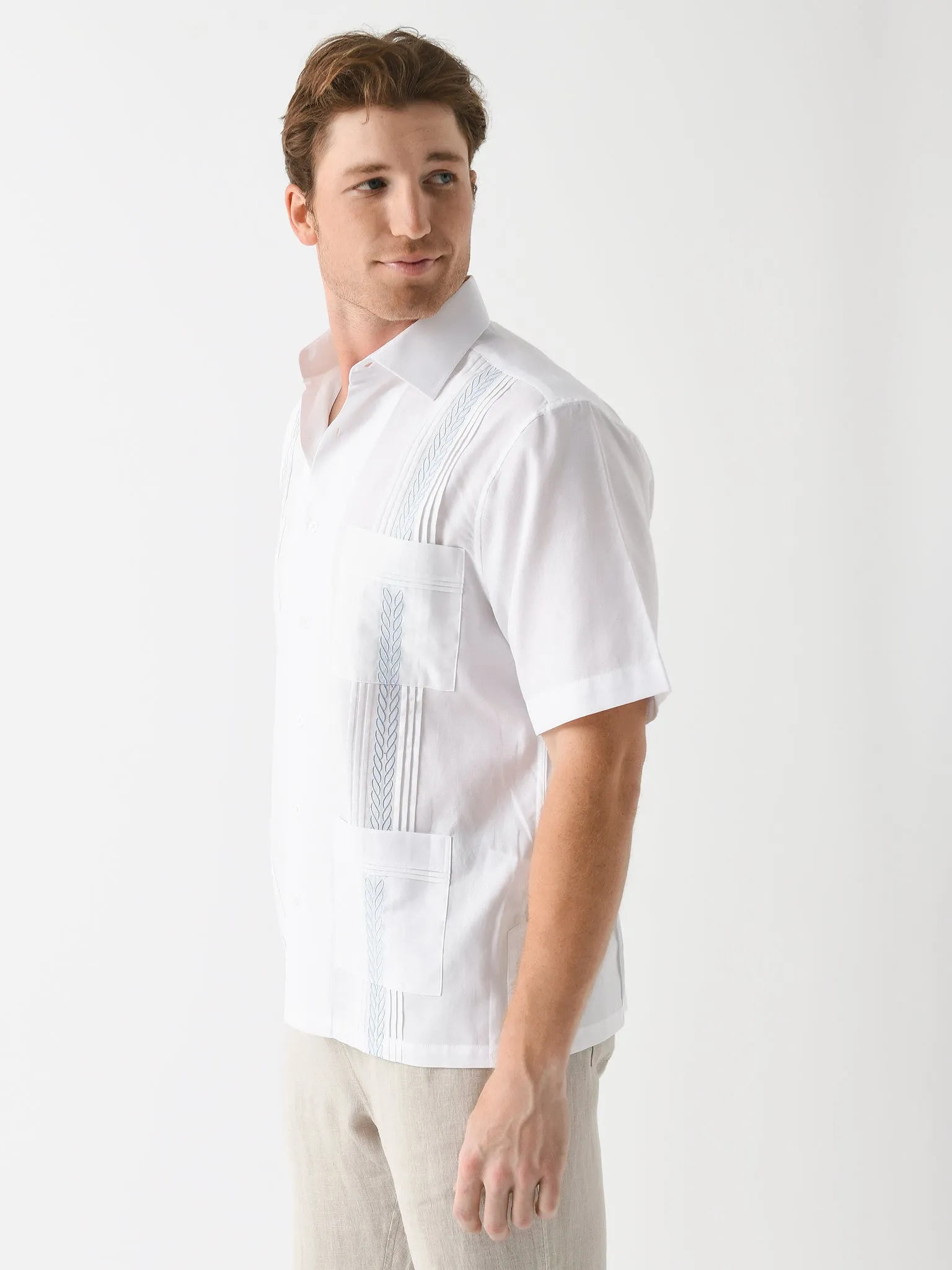 Centuria Men's Guayabera Piqué Shirt sold by Saint Bernard product image thumbnail 3