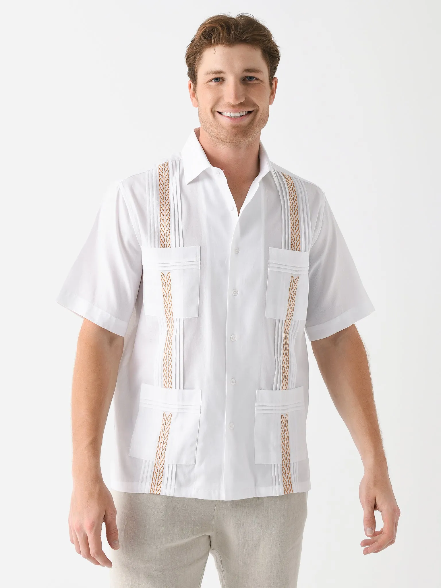 Centuria Men's Guayabera Piqué Shirt sold by Saint Bernard product image thumbnail 5