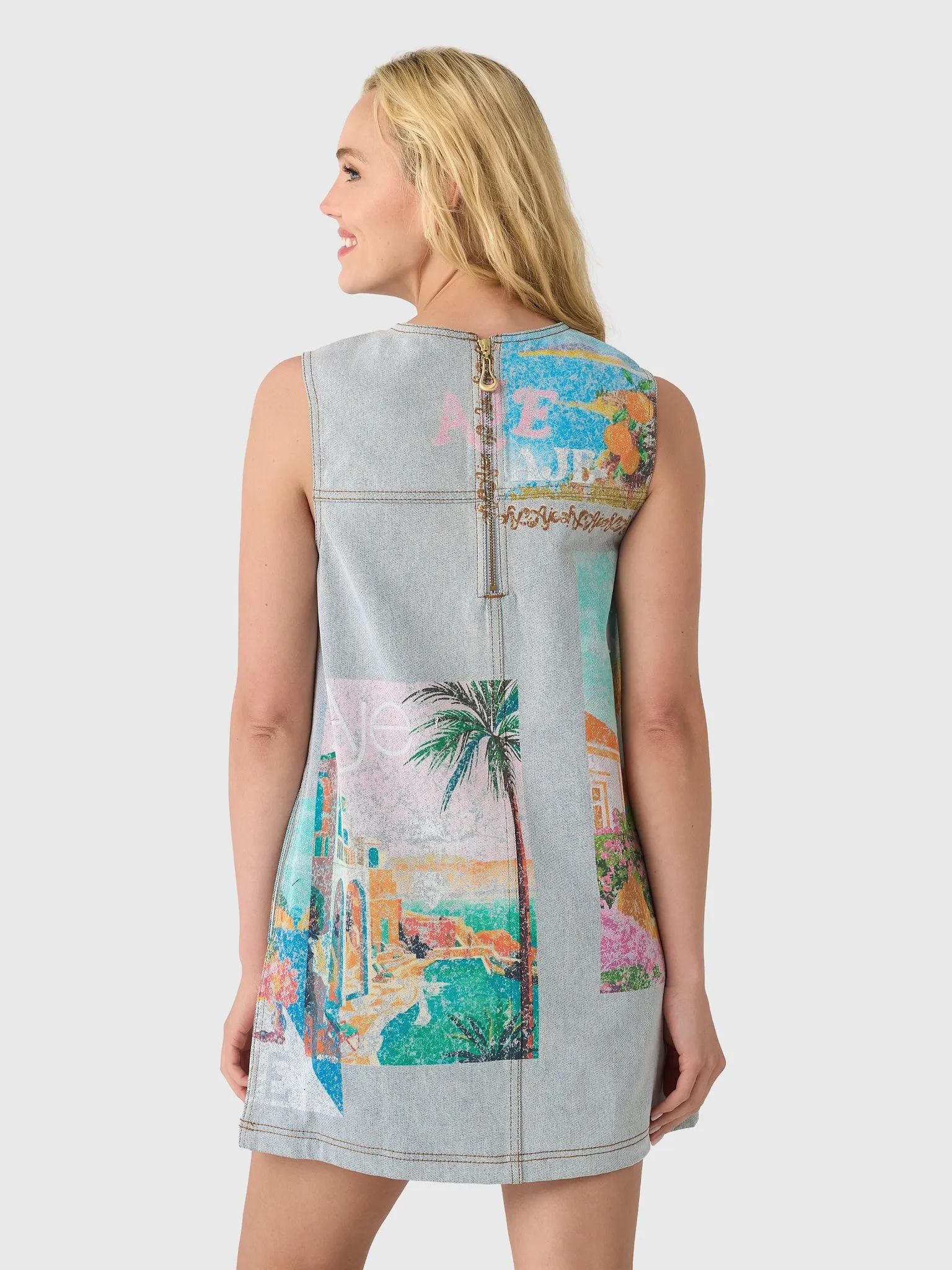 AJE Women's Mae Denim Mini Dress sold by Saint Bernard product image thumbnail 4