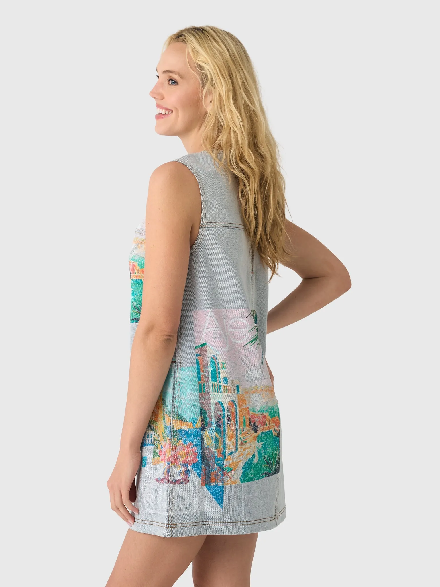 AJE Women's Mae Denim Mini Dress sold by Saint Bernard product image thumbnail 3