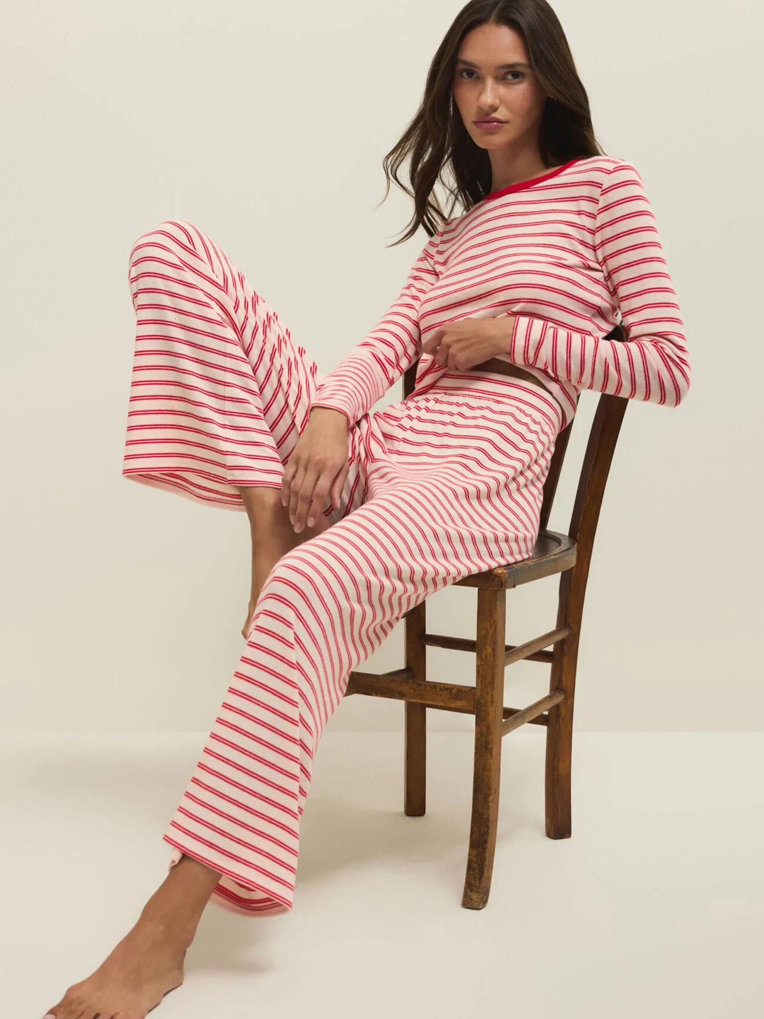 Z Supply Women's Night In Stripes Long Sleeve Top sold by Saint Bernard product image thumbnail 3