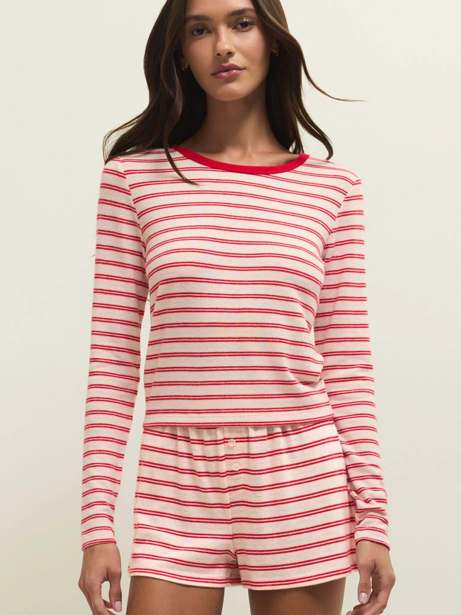 Z Supply Women's Night In Stripes Long Sleeve Top sold by Saint Bernard