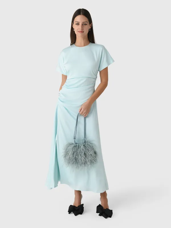 Simkhai Women's Marabella Draped Satin Midi Dress sold by Saint Bernard