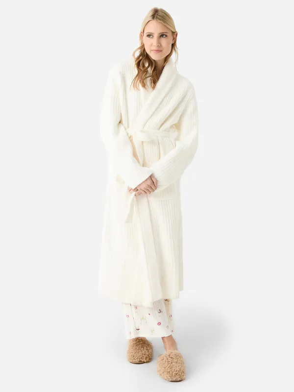 Barefoot Dreams Women's Eco CozyChic Ribbed Robe sold by Saint Bernard