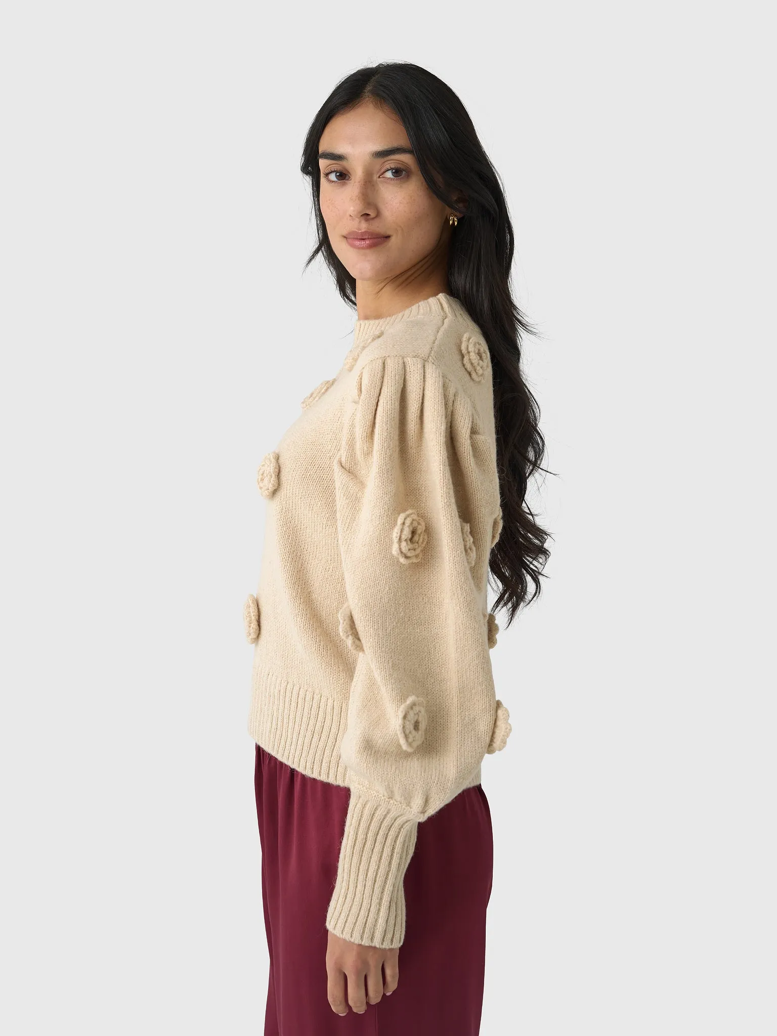 Farm Rio Women's Crochet Flower Knit Sweater sold by Saint Bernard product image thumbnail 3