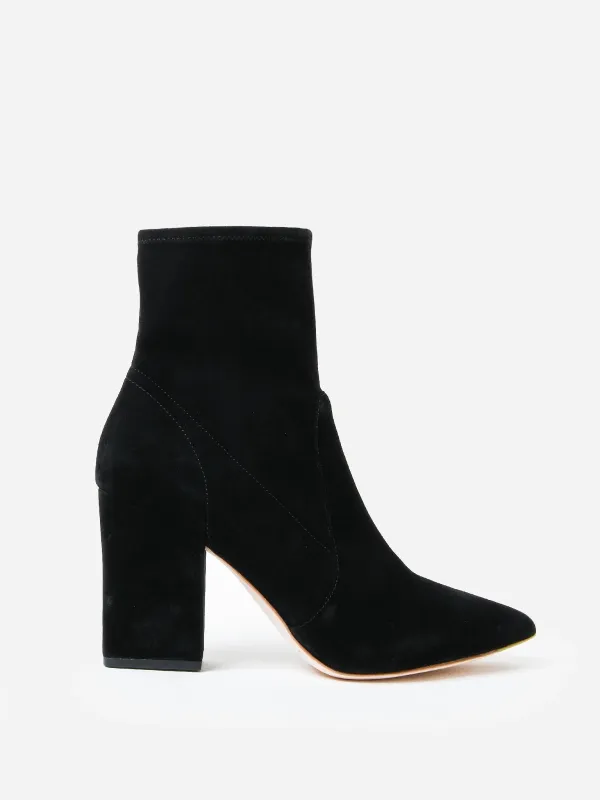 Loeffler Randall Women's Isla Suede Slim Ankle Bootie sold by Saint Bernard