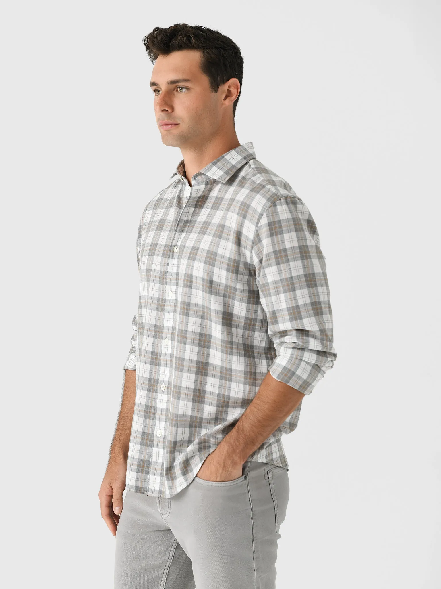 Billy Reid Men's Hutcheson Sport Shirt sold by Saint Bernard product image thumbnail 4