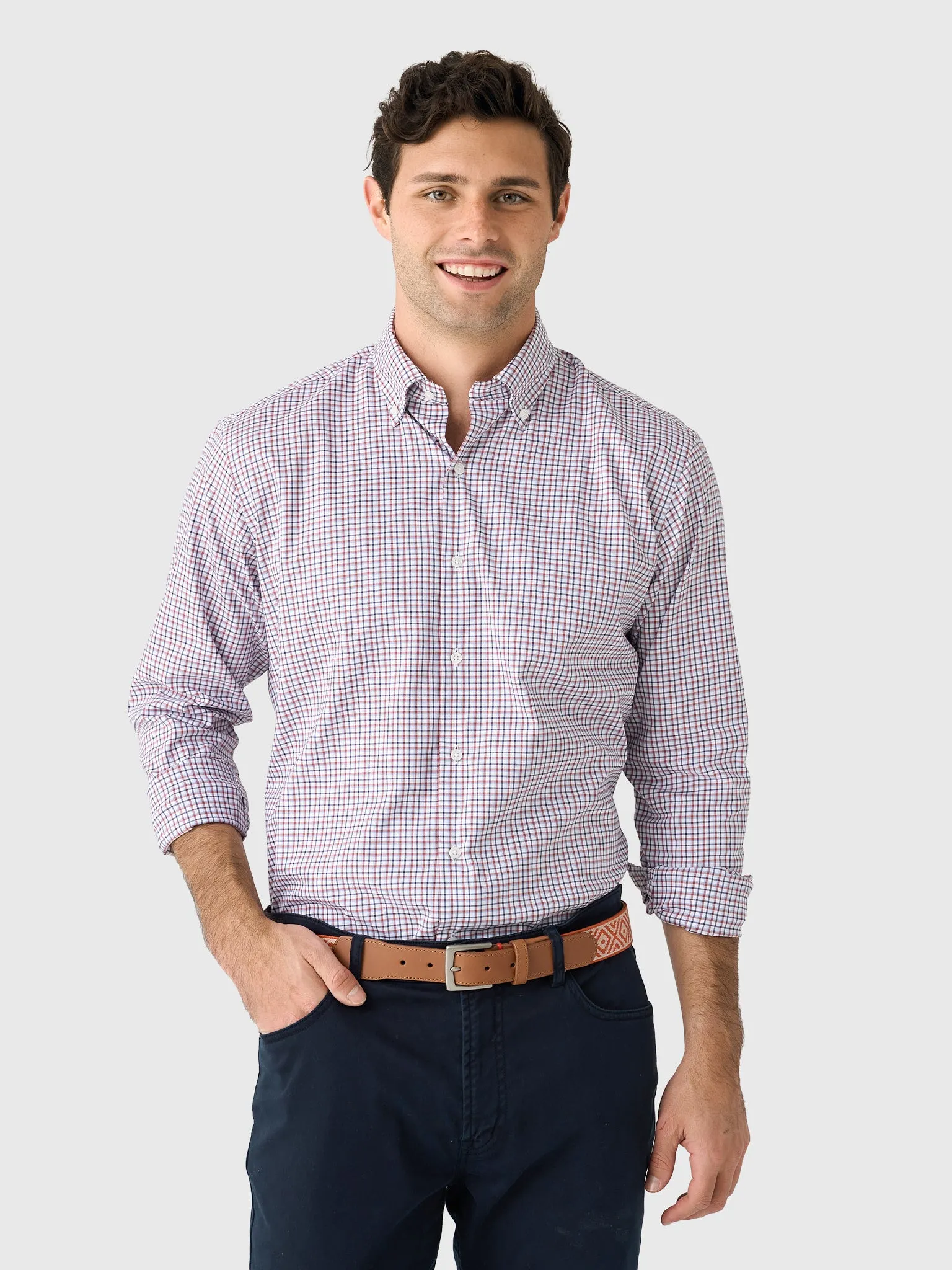 Peter Millar Crown Men's Julian Crown Lite Cotton-Stretch Sport Shirt sold by Saint Bernard