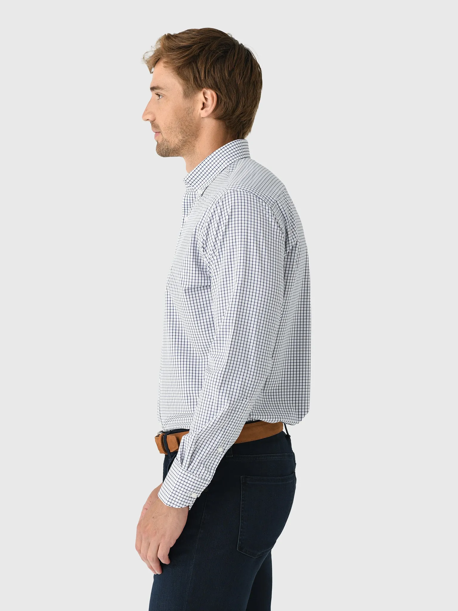 Peter Millar Crown Men's Hanford Performance Twill Sport Shirt sold by Saint Bernard product image thumbnail 4