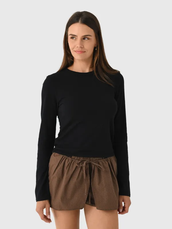 Perfect White Tee Women's Jamie Long Sleeve Tee sold by Saint Bernard