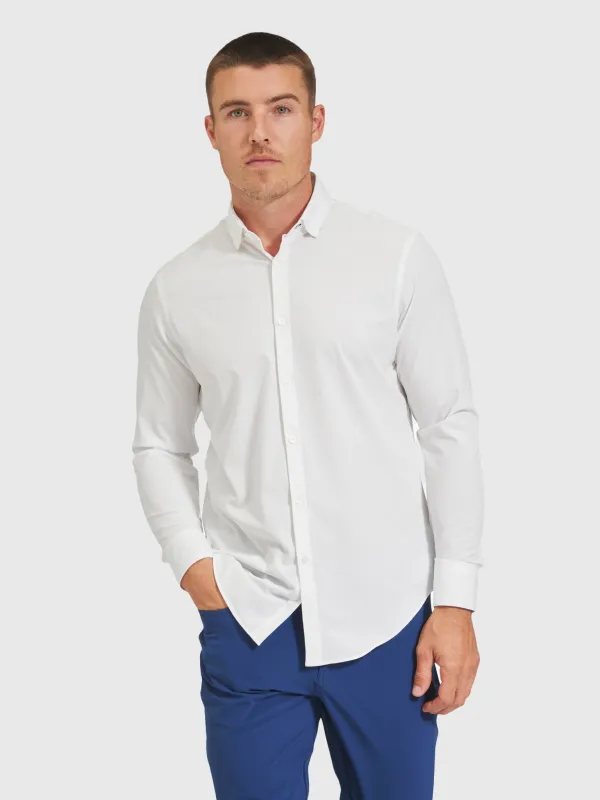 Mizzen+Main Men's Trim Leeward No Tuck Dress Shirt sold by Saint Bernard
