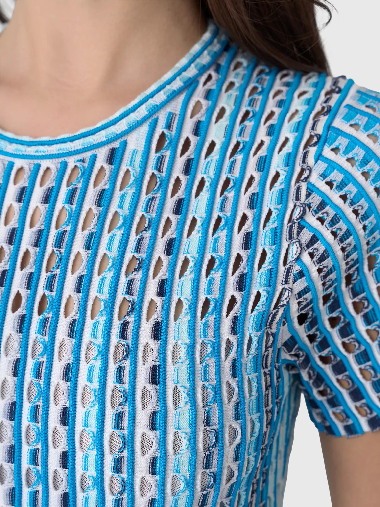 Simkhai Women's Zaida Eyelet Knit Midi Dress sold by Saint Bernard product image thumbnail 3